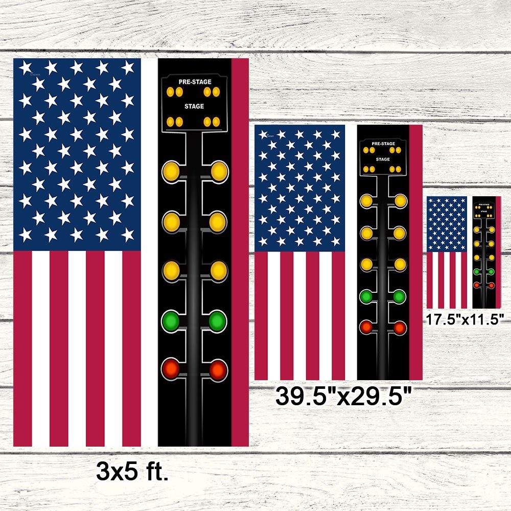 Drag Racing American Flag I Strip On Weekends Flag TQN393F - Image 7