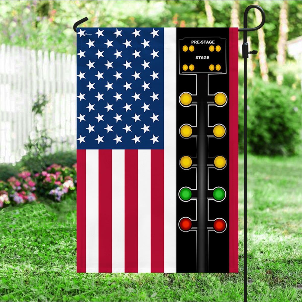 Drag Racing American Flag I Strip On Weekends Flag TQN393F - Image 4