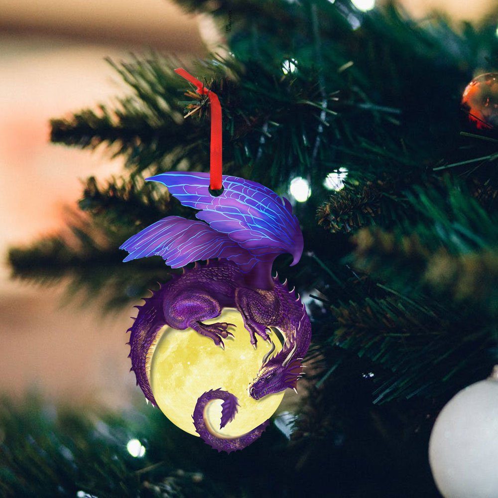 Dragon Christmas Ornament, Dragon Christmas Decor QNN639O - Image 3
