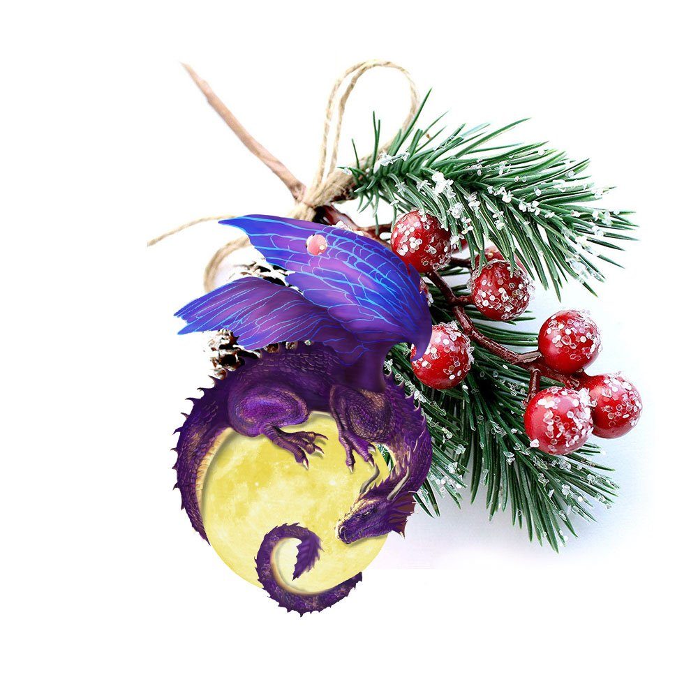Dragon Christmas Ornament, Dragon Christmas Decor QNN639O - Image 5