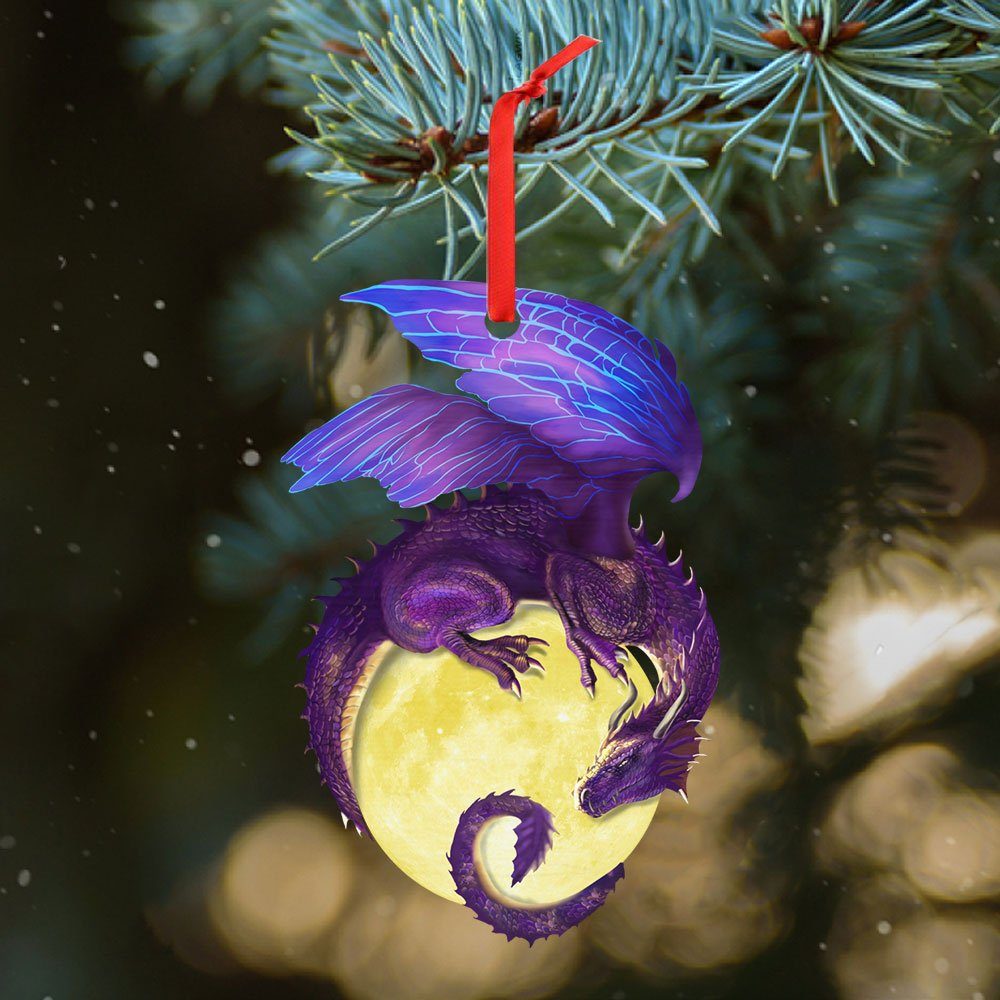 Dragon Christmas Ornament, Dragon Christmas Decor QNN639O - Image 2