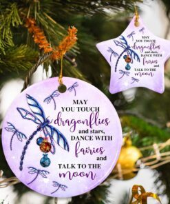 Dragonflies Ceramic Ornament