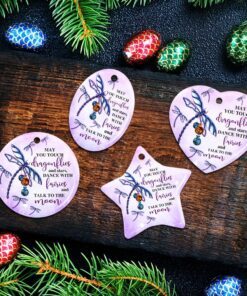 dragonflies ceramic ornament 2936