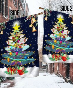 dragonfly christmas tree flag mlh2042f 2969