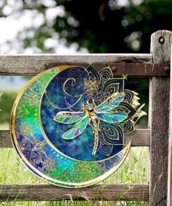 dragonfly hanging metal sign anl152ms 2115