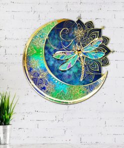 dragonfly hanging metal sign anl152ms 4670