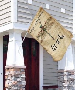 dragonfly whisper words of wisdom let it be flag 6270