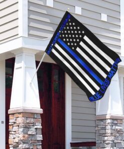 duty honor courage. the thin blue line flag 8436