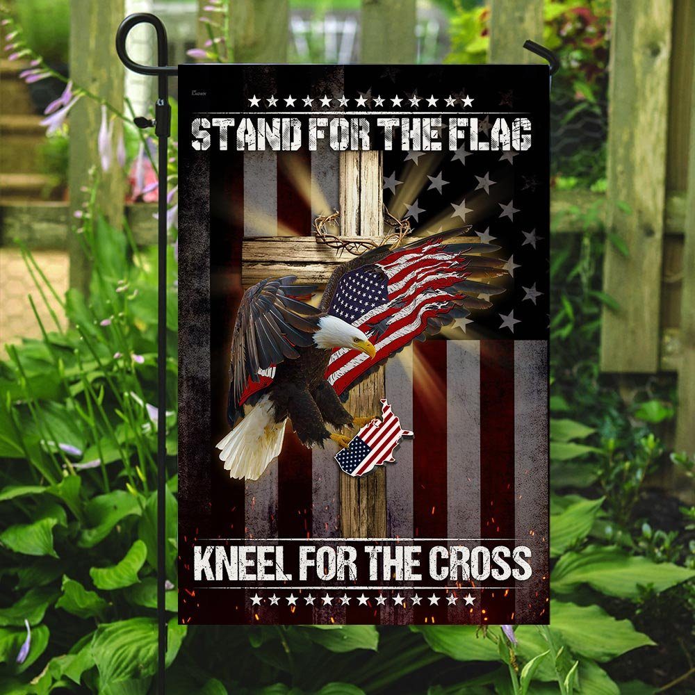 Eagle And Jesus Flagwix™ Stand For The Flag Kneel For The Cross Flag - Image 7