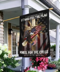 Eagle And Jesus Flagwix™ Stand For The Flag Kneel For The Cross Flag