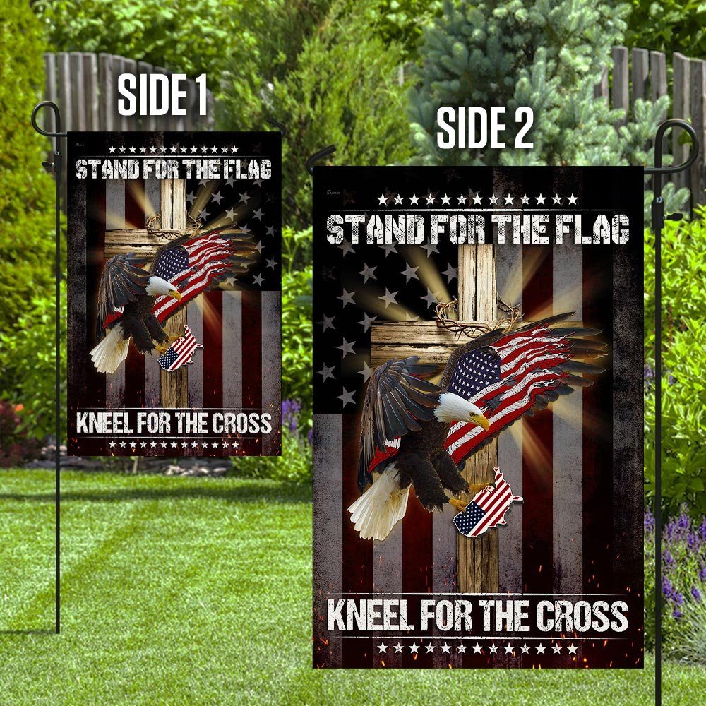 Eagle And Jesus Flagwix™ Stand For The Flag Kneel For The Cross Flag - Image 8