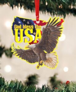 eagle ornament god bless america ttv339o 2462