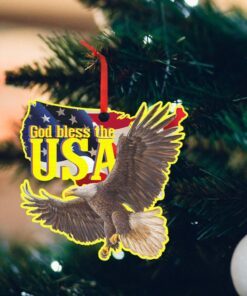 Eagle Ornament God Bless America TTV339O