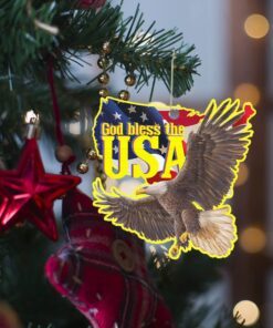 eagle ornament god bless america ttv339o 8632