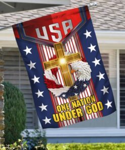 eagle wreath one nation under god american flag lha1623f 1352