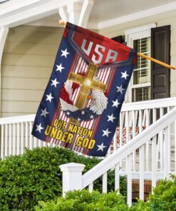 eagle wreath one nation under god american flag lha1623f 6497
