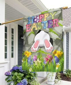 Easter Bunny Flag Happy Easter DBD3431F