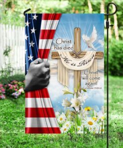 easter christ flag christ has died christ is risen christ will come again lha2073f 5406