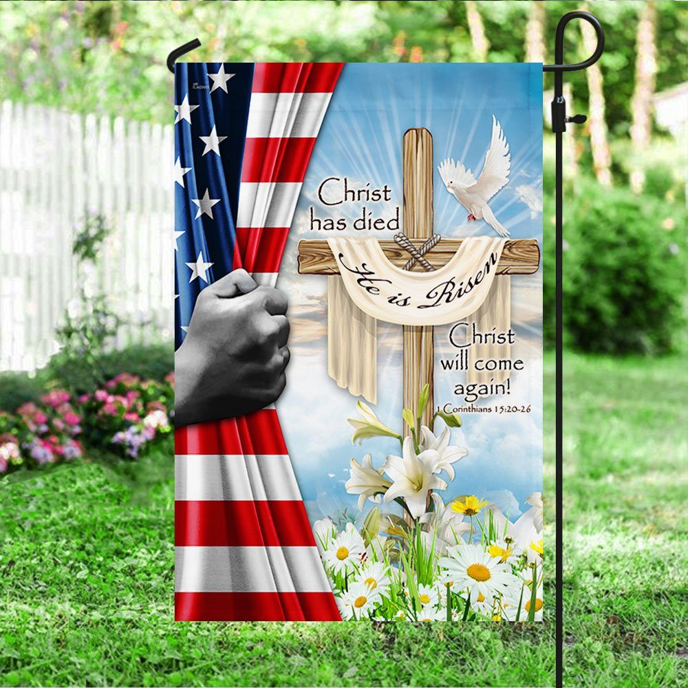 Easter Christ Flag Christ Has Died Christ Is Risen Christ Will Come Again LHA2073F - Image 4