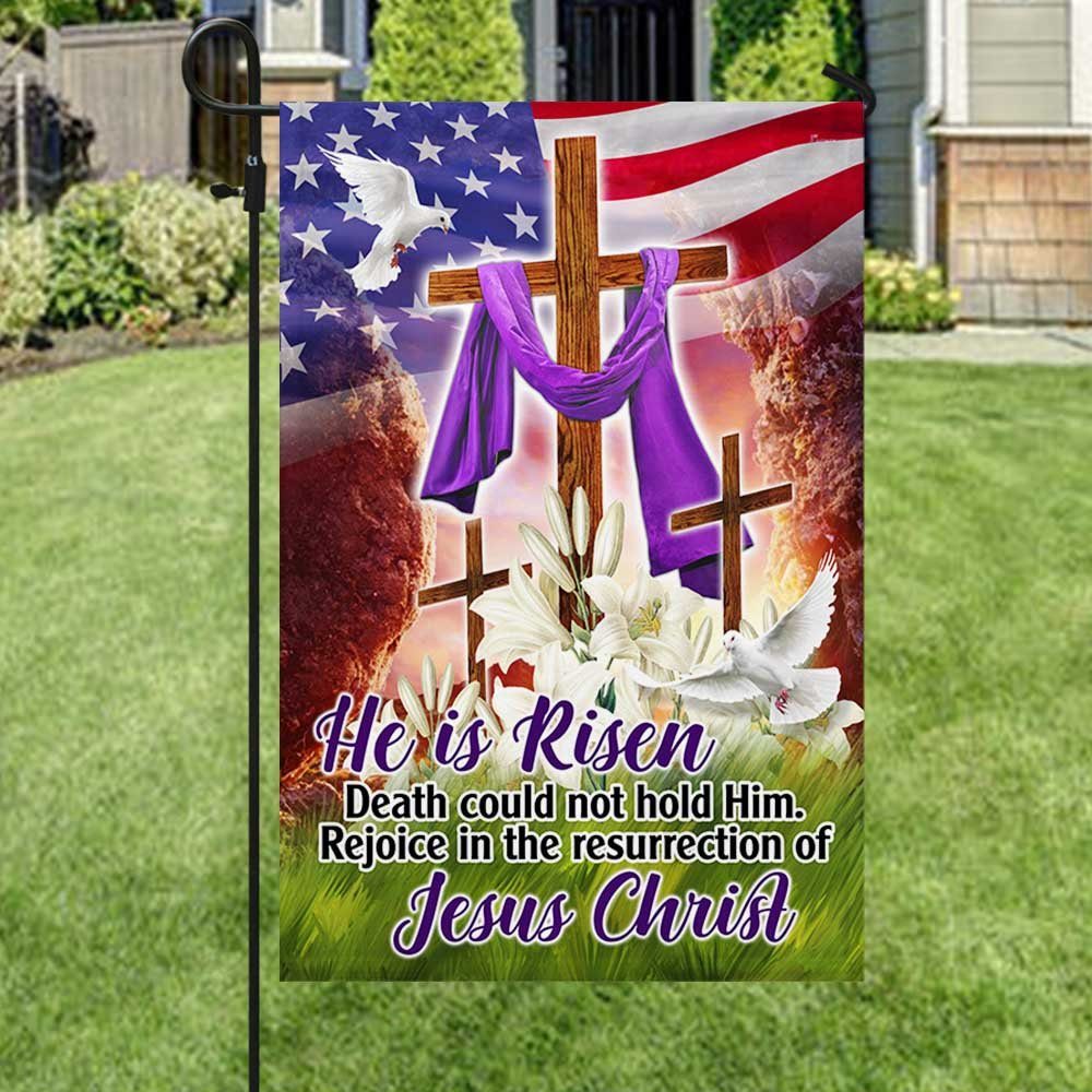 Easter Christian Flag He Is Risen Rejoice In The Resurrection Of Jesus Christ Flag MLN963F - Image 3