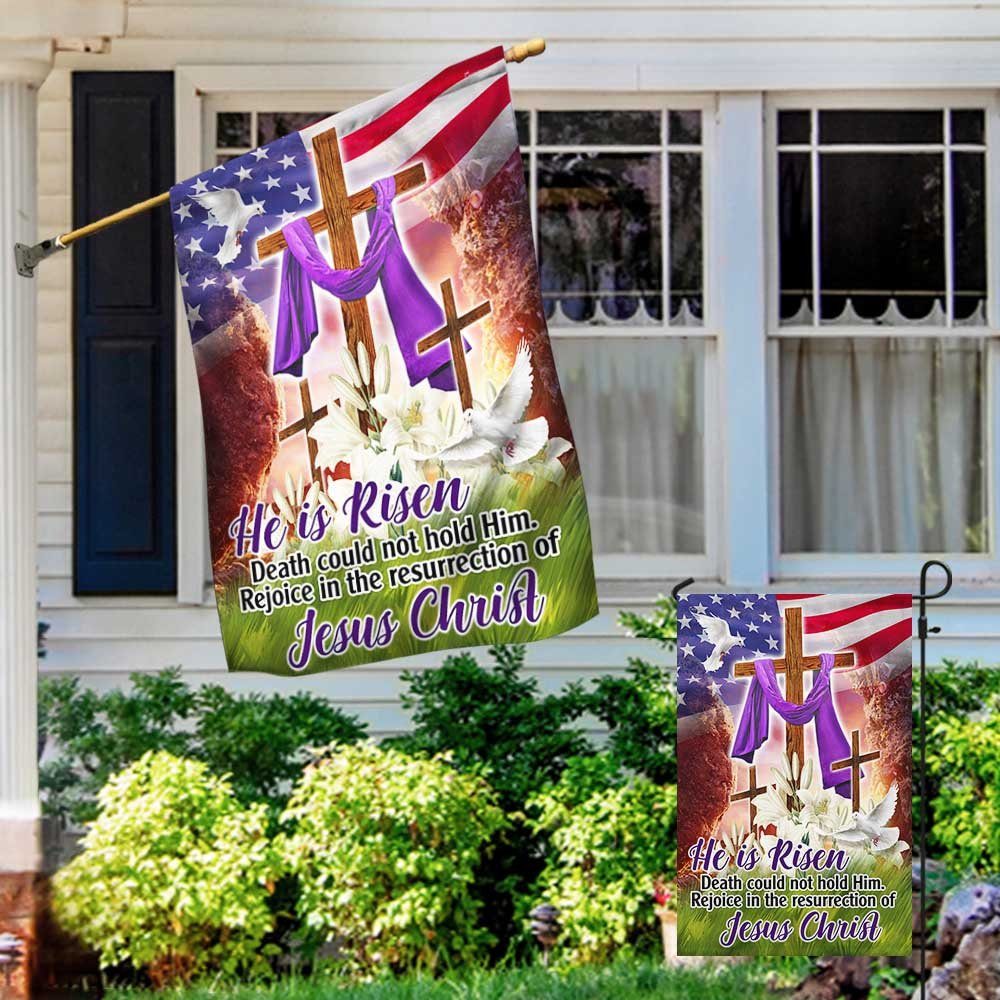 Easter Christian Flag He Is Risen Rejoice In The Resurrection Of Jesus Christ Flag MLN963F - Image 5
