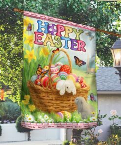 easter day eggs flag happy easter lha2107f 3500