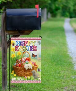 easter day eggs flag happy easter lha2107f 4349