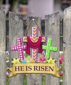 easter decoration custom wooden sign he is risen dbd3229wd 4147