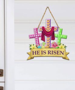 easter decoration custom wooden sign he is risen dbd3229wd 7584