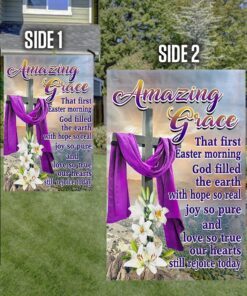 easter flag, amazing grace jesus christian cross qnn829f 4268