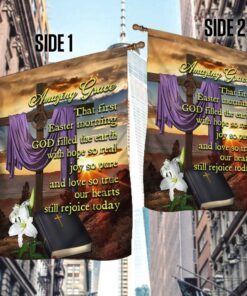 easter flag, amazing grace jesus christian cross qnv32f 8216
