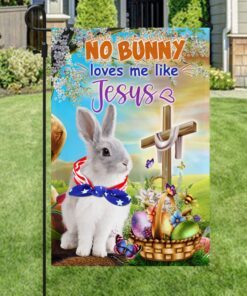easter flag no bunny loves me like jesus ddh3218f 4727