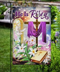 easter jesus christ is risen he is risen flag mlh2311f 7988