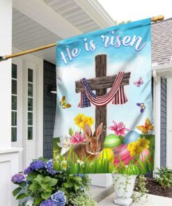 Easter US Cross Flag He Is Risen DBD3216F