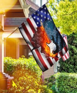 electric guitar american us flag 3134