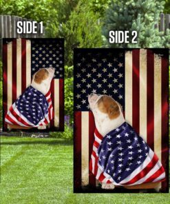 english bulldog american patriot flag 5143