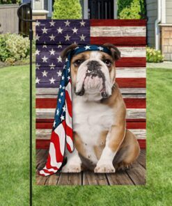 english bulldog flag charming dog ntb216fv34 3668