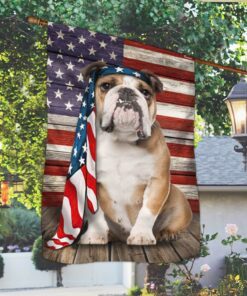 english bulldog flag charming dog ntb216fv34 4466