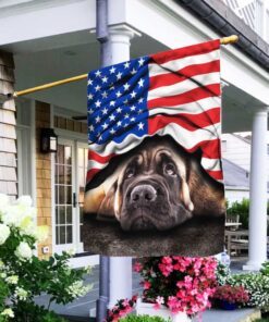 english mastiff. american patriot flag thh2903fv14 6124