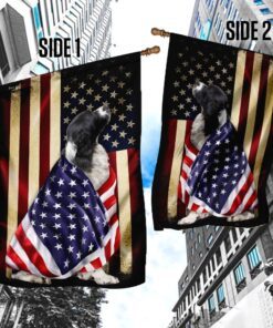 english springer spaniel american patriot flag 6777