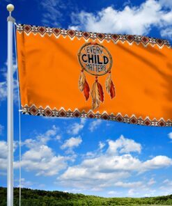Every Child Matters Flag Orange Day First Nation Grommet Flag QTR215GF
