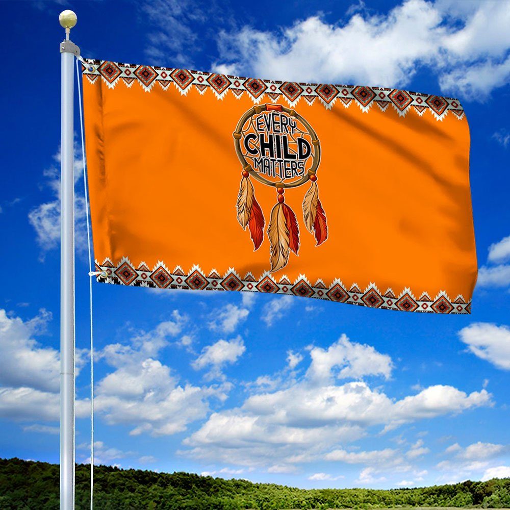 Every Child Matters Flag Orange Day First Nation Grommet Flag QTR215GF