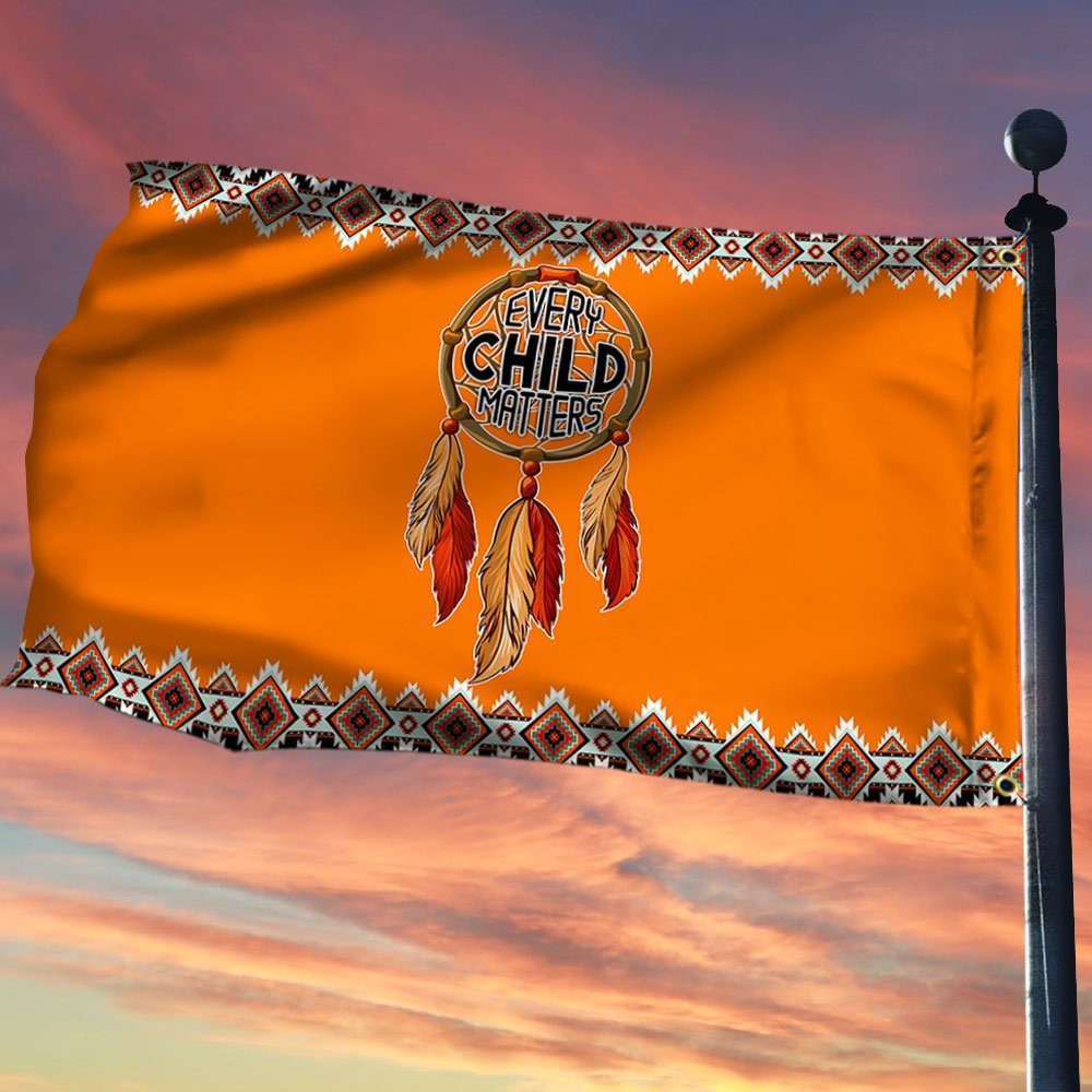 Every Child Matters Flag Orange Day First Nation Grommet Flag QTR215GF - Image 2