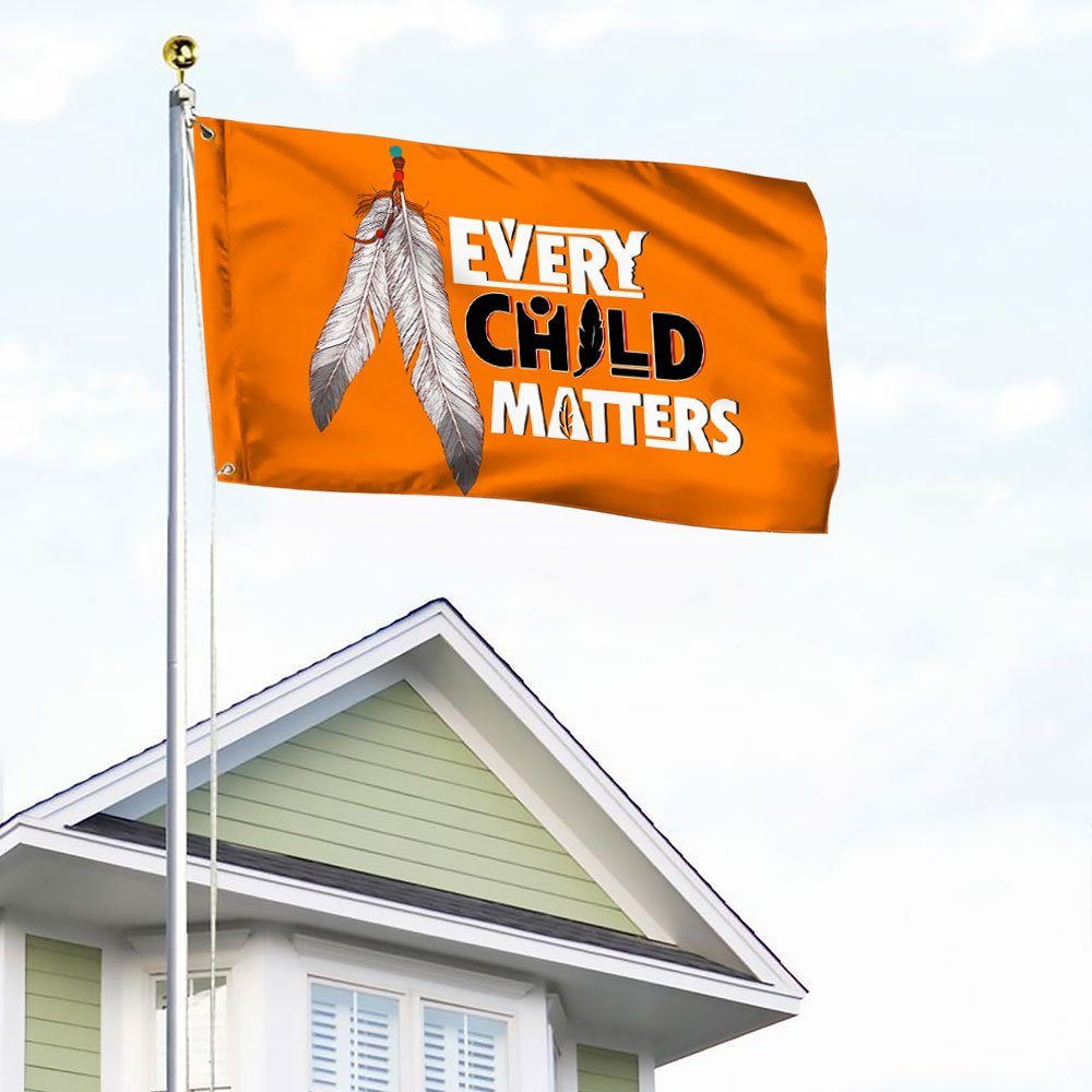 Every Child Matters Flag Orange Day First Nation Grommet Flag QTR278GF - Image 4