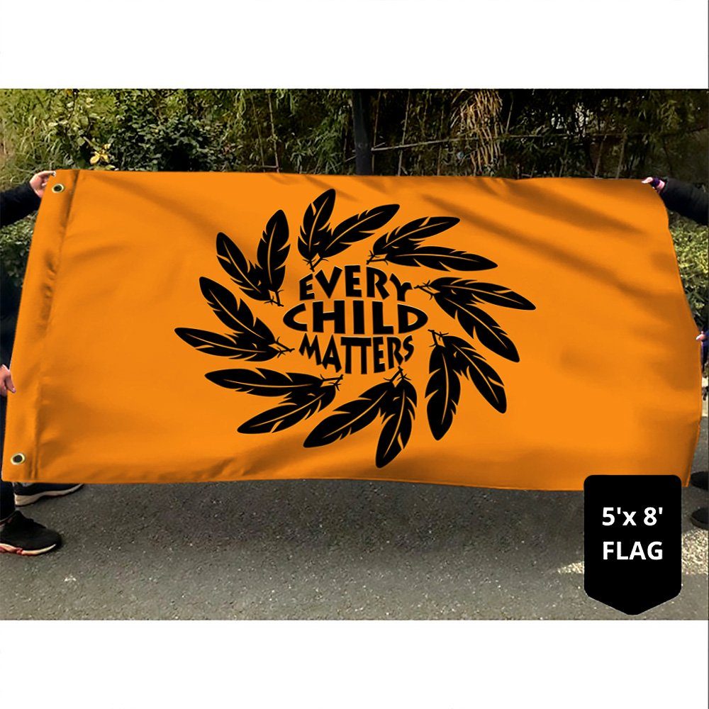 Every Child Matters Flag Orange Day First Nation Grommet Flag QTR279GF - Image 3