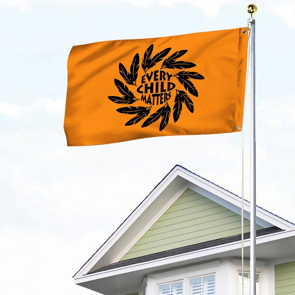 Every Child Matters Flag Orange Day First Nation Grommet Flag QTR279GF - Image 2