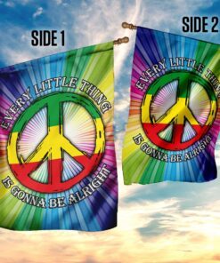 every little thing is gonna be alright hippie flag 6221