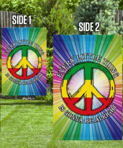 every little thing is gonna be alright hippie flag 6747