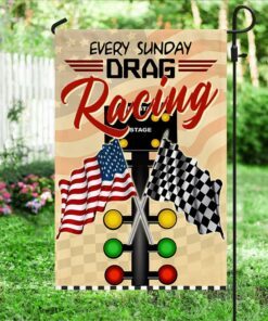 every sunday drag racing american flag tpt288f 5520