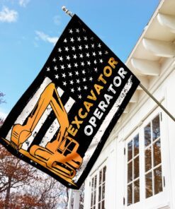 excavator operator flag 1684